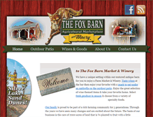 Tablet Screenshot of foxbarnwinery.com